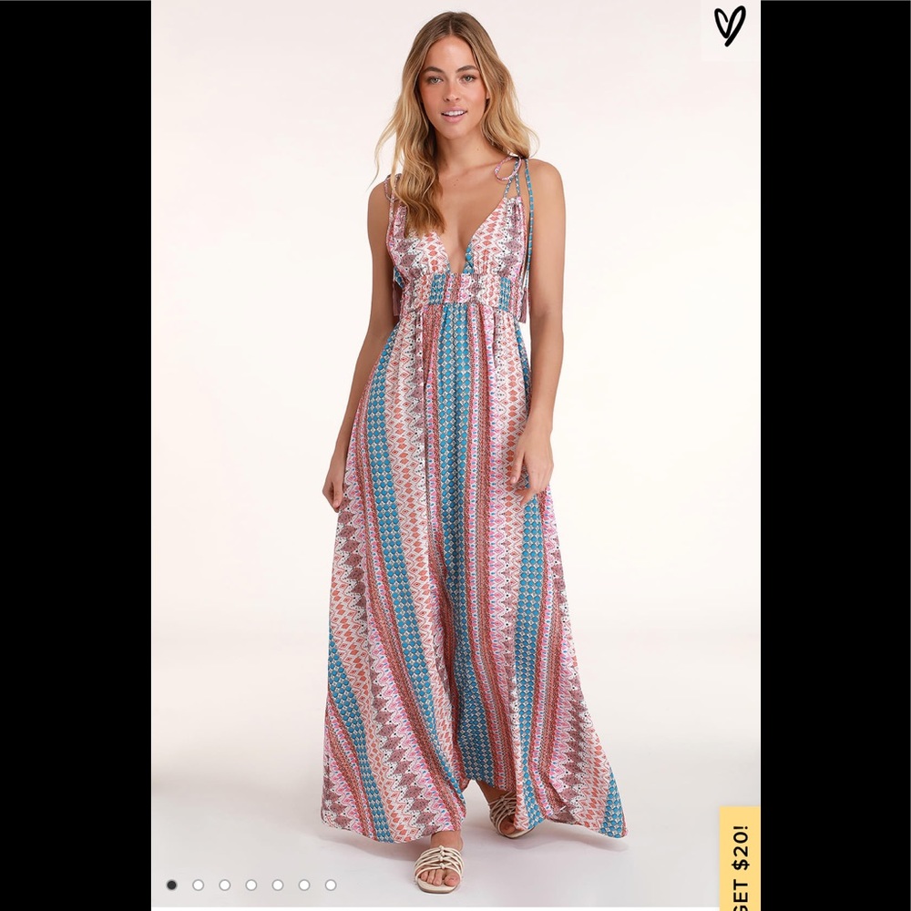 Maxin' Relaxin' Multi Print Maxi Dress